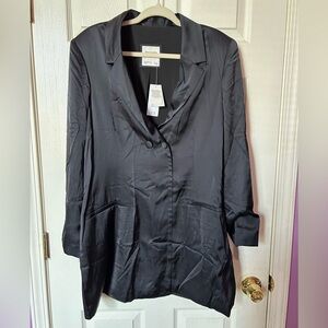 Abercrombie & Fitch Satin Blazer Mini Dress